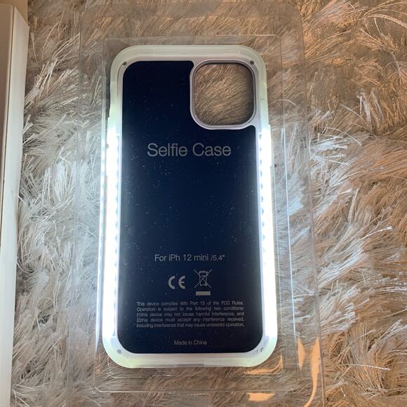 Iphone Mini 12  Case Selfie Case Lights on Front and back NWB - Picture 4 of 6